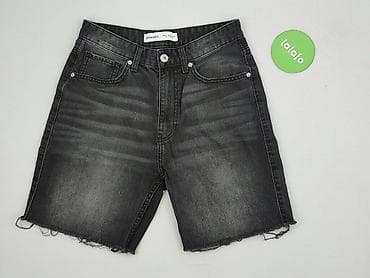 czarne cargo pull and bear: Bershka, Szorty damskie, rozmiar S — 2