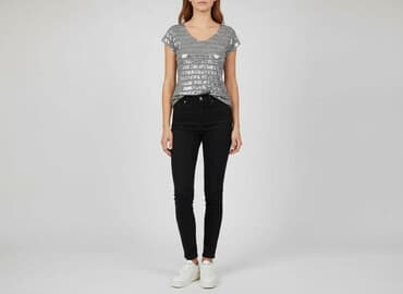 ubrania z brokatem: Women`s top, size S — 1