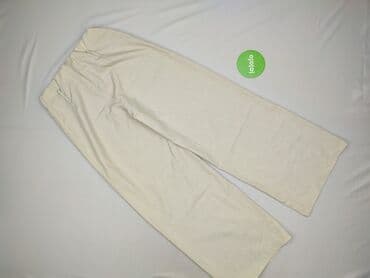 dżinsy szerokie nogawki: Spodnie materiałowe damskie, rozmiar M — 3