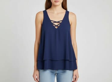 podkoszulka pod białą koszulę: Top damski, rozmiar M — 6