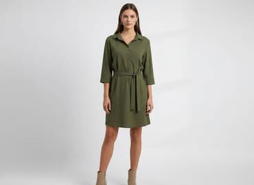 oliwkowe buty: Sukienka damska, rozmiar S — 5