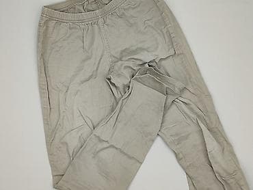 fioletowe dresy: Soft Grey, Spodnie materiałowe damskie, rozmiar S — 1