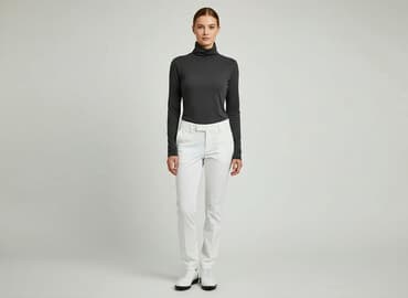 legginsy prążkowane reserved: Golf damski, rozmiar S — 8