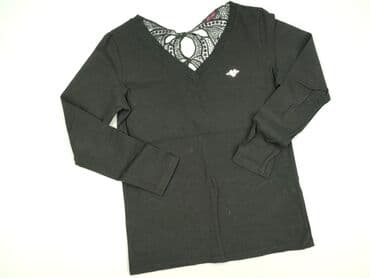 czarne eleganckie bluzki plus size: AWSARRE, Bluzka damska, rozmiar M — 1