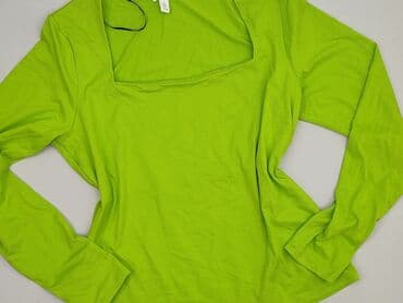 obcisła bluzki z dekoltem: H&M, T-shirt damski, rozmiar L — 1