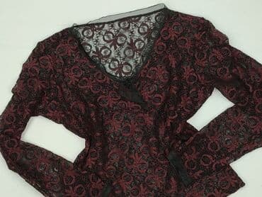 czarne bluzki z koronką plus size: Жіноча блуза, розмір S — 2