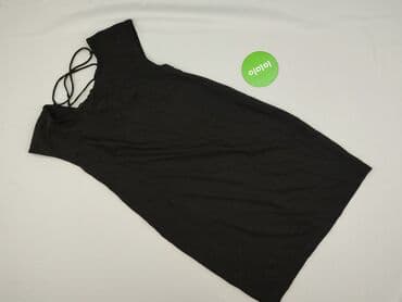 reserved czarna sukienka z bufiastymi rękawami: Reserved, Women`s dress, size M — 2