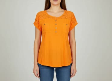 koszulki z długim rękawem damskie boss orange: Ze-Ze, T-shirt damski, rozmiar M — 1