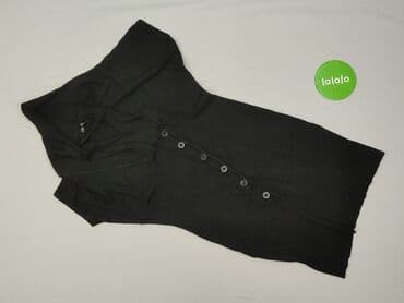 top z piórami czarny: Tunika damska, rozmiar S — 2