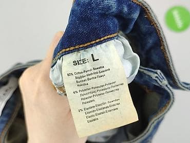 low rise flare: DENIM JEANS, Jeansy damskie, rozmiar L — 5