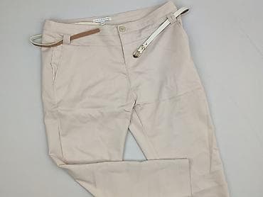 white jeans: Chic, Spodnie materiałowe damskie, rozmiar 2XL — 1