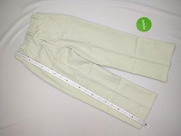 biale spodnie materialowe: H&M, Spodnie materiałowe damskie, rozmiar S — 4