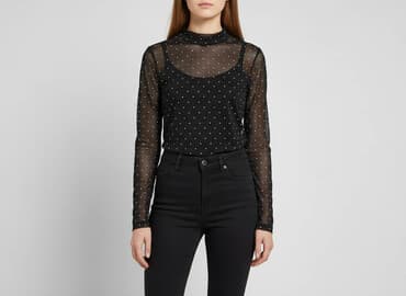 czarne bluzki mohito: Mohito, Bluzka damska, rozmiar S — 1