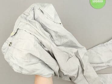 szare jeansy damskie stylizacje: Spodnie materiałowe damskie, rozmiar S — 4