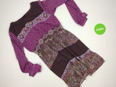 fioletowa sukienka z długim rękawem: Sukienka damska, rozmiar S — 4