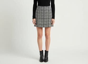 czarne spódnice w kratę: Spódnica damska, rozmiar L — 7