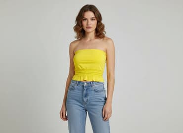 bluzki prazkowane: Bershka, Top damski, rozmiar L — 6