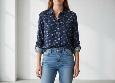 bluzki tommy hilfiger: Tom Rose, Bluzka damska, rozmiar L — 7