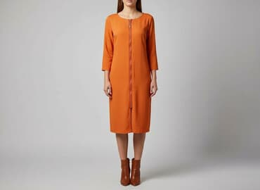 sukienka pomarańczowo różowa mohito: Mohito, Sukienka damska, rozmiar M — 1