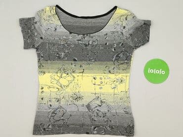 koszulka żółta w czarne paski: T-shirt damski, rozmiar S — 2