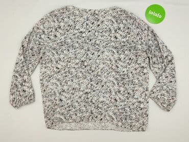 bluzki jedwabne wzorzyste: Blue, Bluzka damska, 2XL — 3