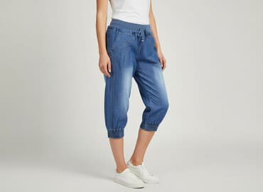 joggery damskie z łańcuszkiem: 3/4 Trousers for women, size L — 1