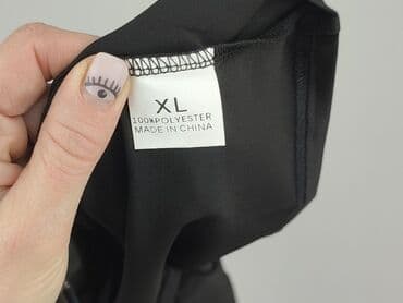 czarna koszula jeansowa damska: Women's blouse, XL — 4