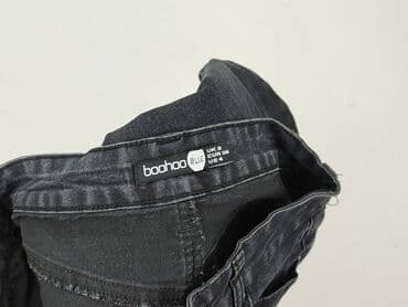 spódniczka dżinsowe z wysokim stanem: Boohoo, Spódnica damska, rozmiar S — 4