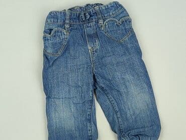 Jeansy: Spodnie jeansowe, H&M, 12-18 miesięcy, stan - Dobry
