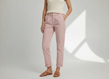 bluzka do różowych spodni: Vero Moda, Spodnie materiałowe damskie, rozmiar XS — 8