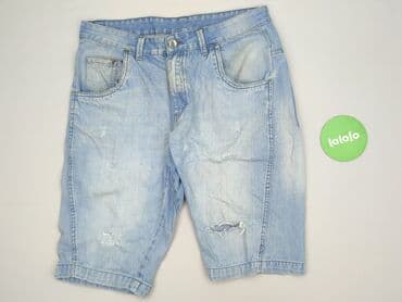 przecierane jeansy: Wam Denim, Szorty dla mężczyzn, rozmiar M — 2