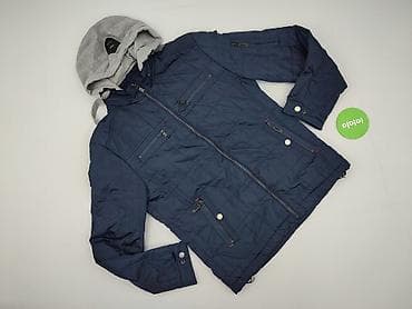 decatlon dresy: Męska kurtka MILANNO ITALIA, rozmiar L. - Kolor: granatowy, pikowana — 2