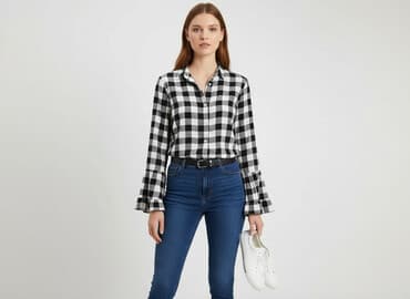 kurtki w krate pepco: Pimkie, Koszula damska, rozmiar S — 6