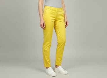 szerokie spodnie pepco: Orsay, Spodnie materiałowe damskie, rozmiar S — 8