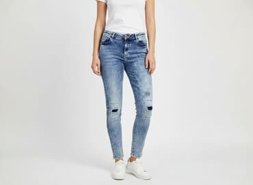 jeansy jasne damskie: Yessica, Jeansy damskie, rozmiar S — 7