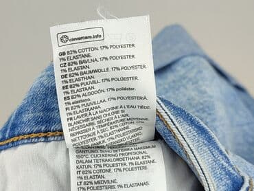 szerokie krótkie spodenki jeansowe: H&M, Shorts for women, size L — 6