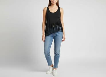 top z piorkami: Top damski, rozmiar M — 8