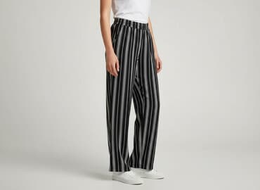 modne duże rozmiary spodnie: H&M, Spodnie materiałowe damskie, rozmiar S — 1