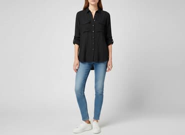 koszula niebieska hm: H&M Divided, Koszula damska, rozmiar XS — 6