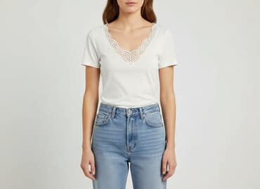 t shirt damski pod marynarkę: Women`s T-shirt, size S — 1