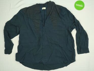niebieska satynowa sukienka zara: Bluzka damska, rozmiar 2XL — 2