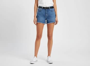 krótkie spodenki jeansowe damskie stradivarius: Stradivarius, Szorty damskie, rozmiar S — 6