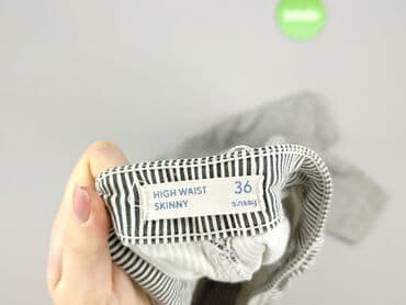 sinsay czarne spodnie z wysokim stanem: Spodnie materiałowe damskie, rozmiar S — 7