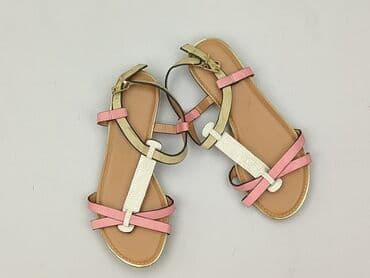 klapki złote lidl: Sandały damskie, rozmiar 37 — 1