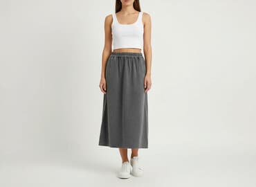 plisowane spódnice szara: Spódnica damska, rozmiar S — 6