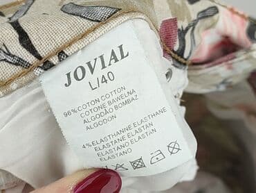 jeansy damskie z kokardkami: Denim, Jeansy damskie, rozmiar L — 5