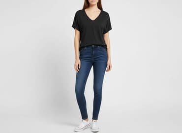 guess czarne t shirty damskie: Gap, T-shirt damski, rozmiar S — 6