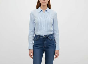 niebieska koszula damska zara: Zara, Koszula damska, rozmiar S — 1