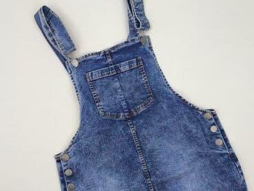 jeansy z asymetrycznym zapieciem: Kiabi, Ogrodniczki damskie, rozmiar M — 1