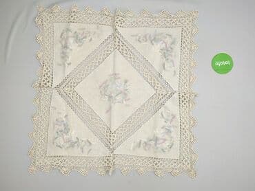 serwetki haftowane: Serwetka 70 x 70, kolor - Beżowy, stan - Bardzo dobry — 3